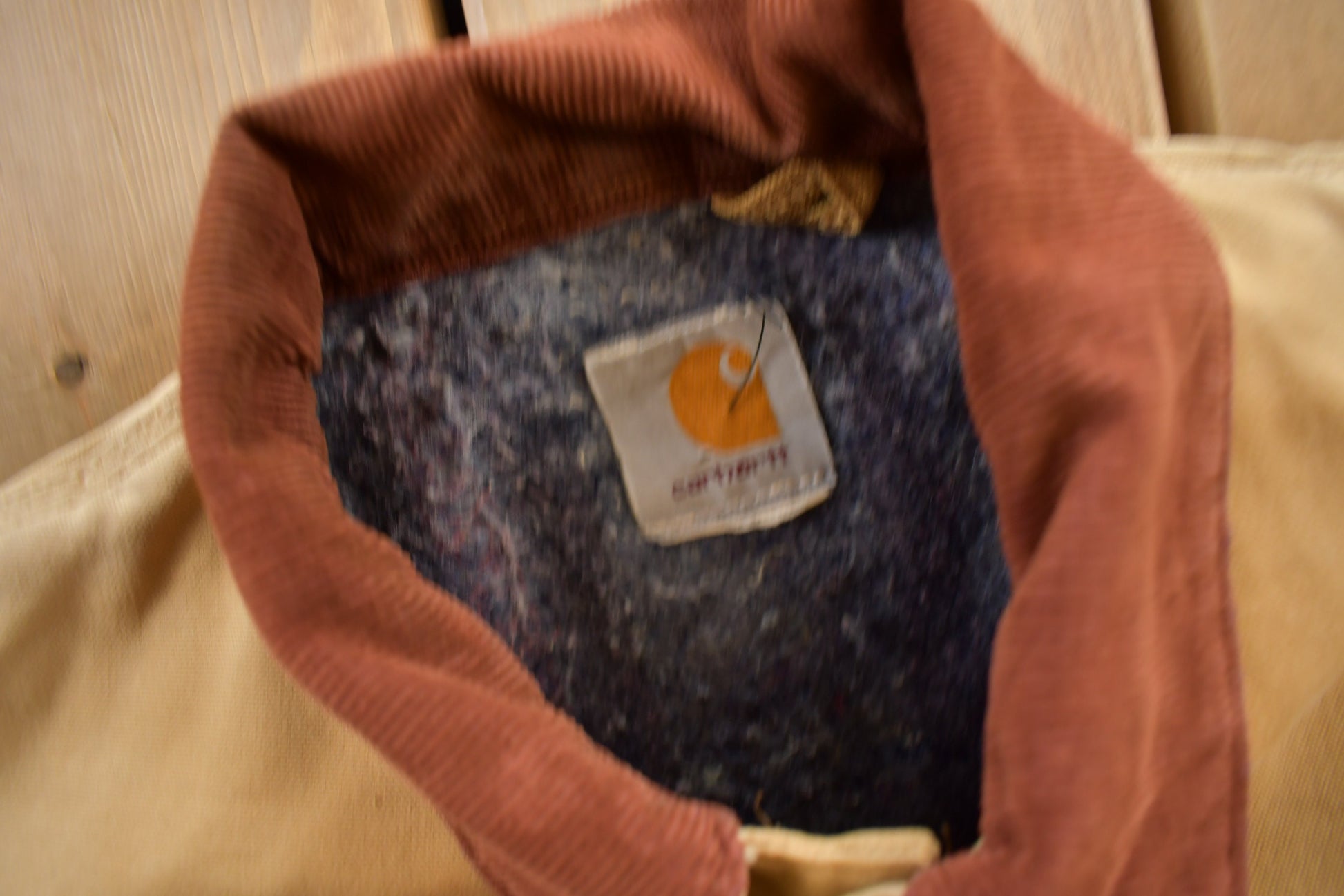 Vintage 1980s Carhartt Blanket Lined Chore Coat