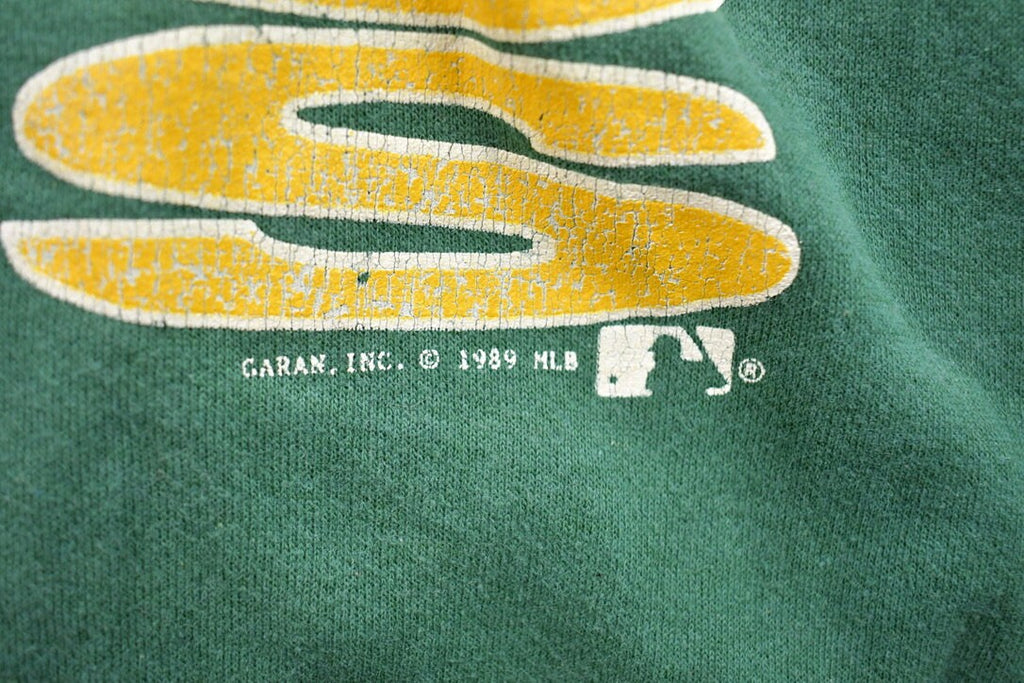 Vintage 1989 Oakland Athletics MLB Graphic Raglan T-Shirt