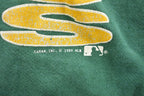 Vintage 1989 Oakland Athletics MLB Graphic Raglan T-Shirt