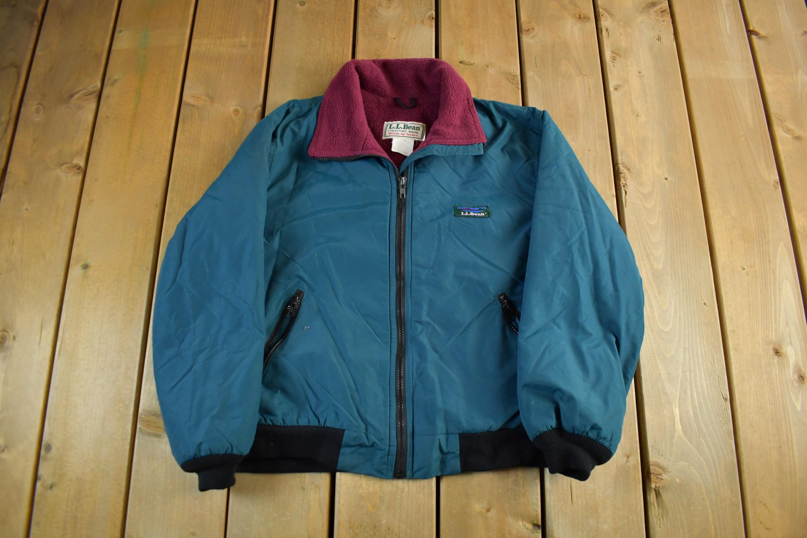 Vintage 1980s LL Bean Warm Up Jacket Women's Medium