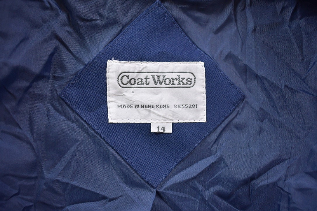 1990s Coat Works Button Up Overcoat