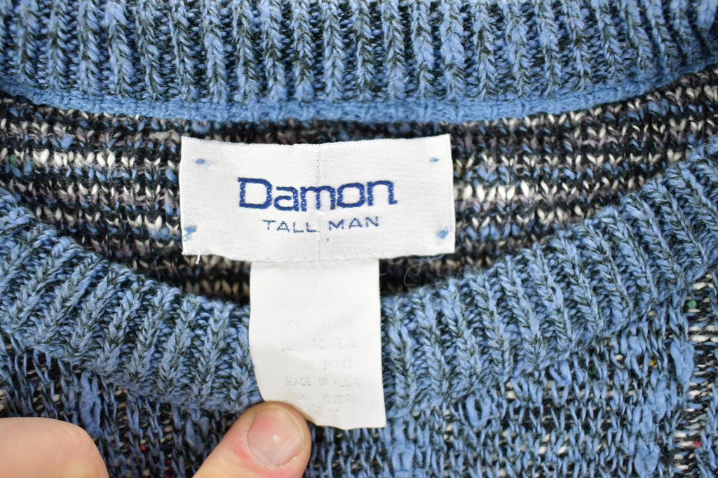 Vintage 1990s Damon Tall Man Knit Crewneck Sweater