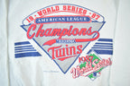 Vintage 1987 Minnesota Twins World Champions MLB Crewneck Sweatshirt Men's Small