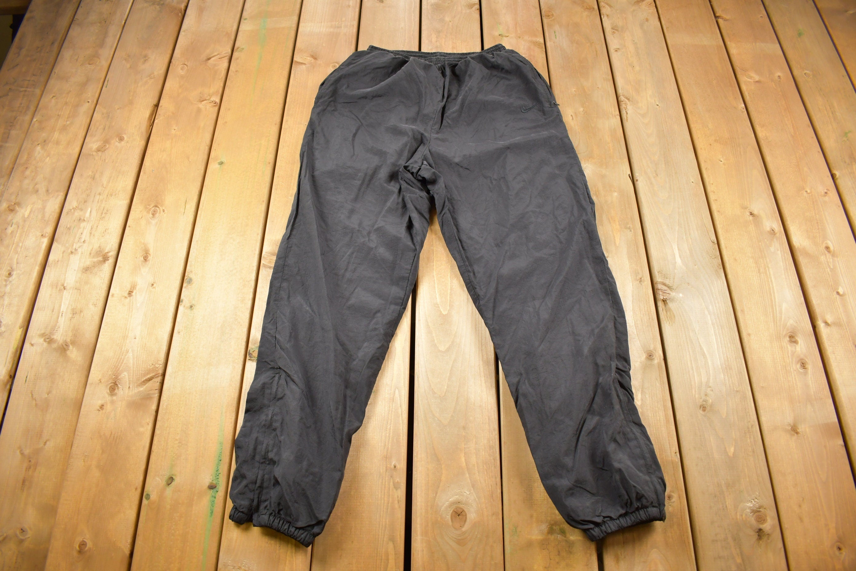 Vintage 1990s Nike Mini Swoosh Track Pants Size Women's L 12-14