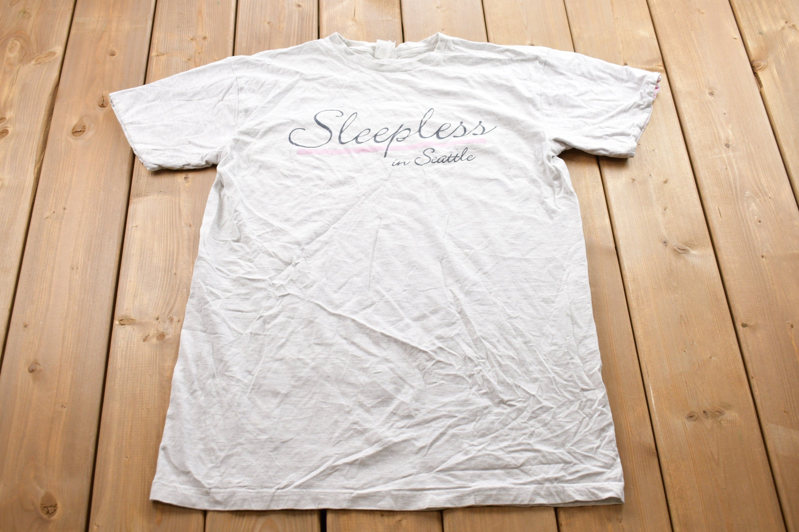 Vintage 1990s Sleepless In Seattle Graphic T-Shirt