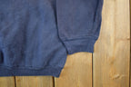 Vintage 1990s Blank Blue Crewneck Sweatshirt Adult Medium