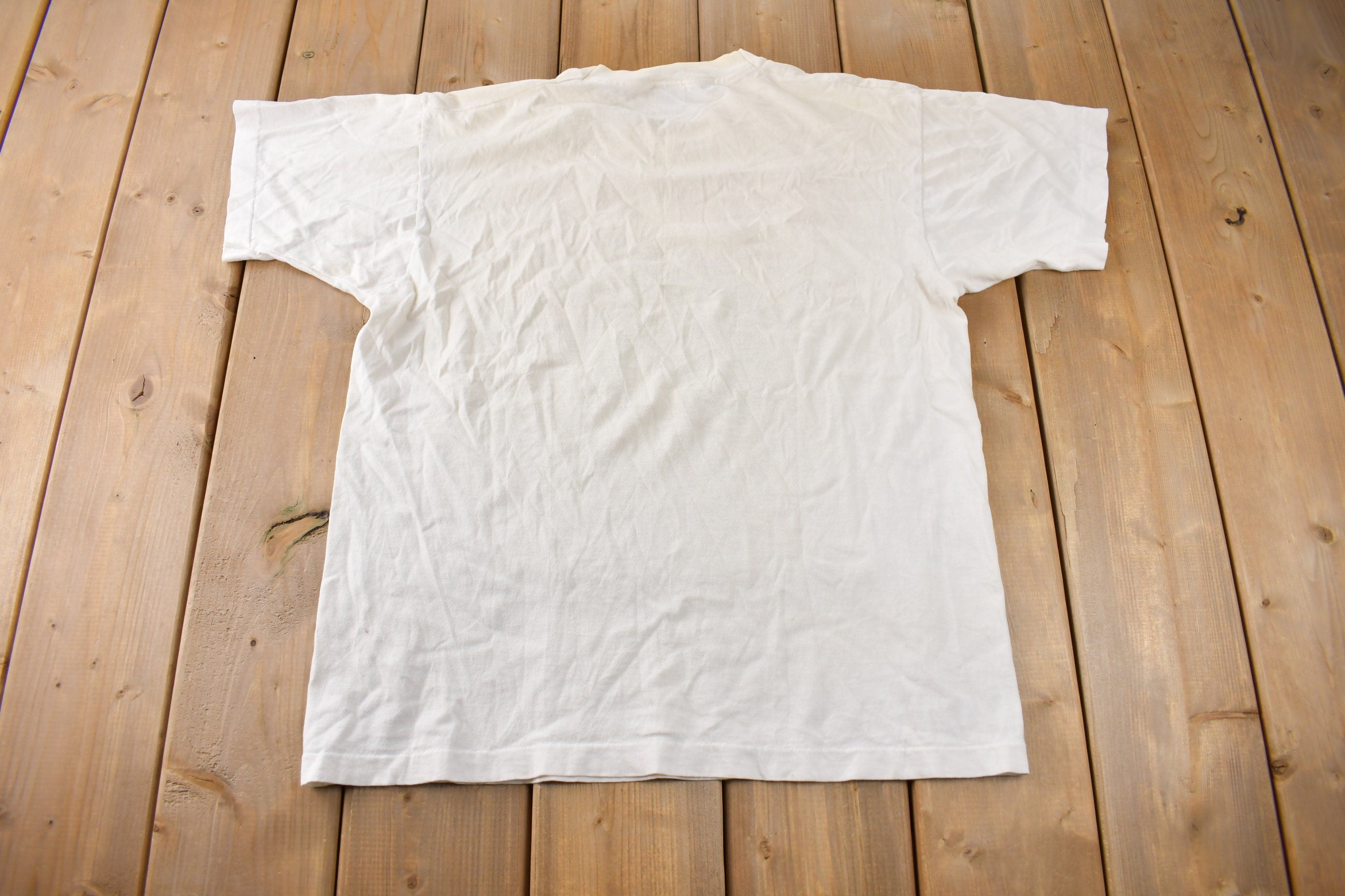 Vintage 1990s P-40 Curtiss Warhawk Fighter Plane Single Stitch Graphic T Shirt Made In USA Size M
