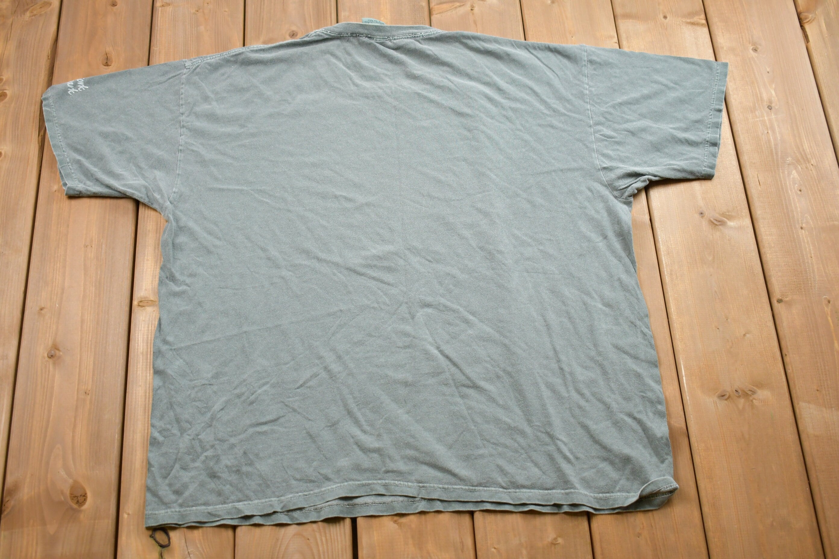Vintage 1990s Garment Dyed Deer Nature T-Shirt