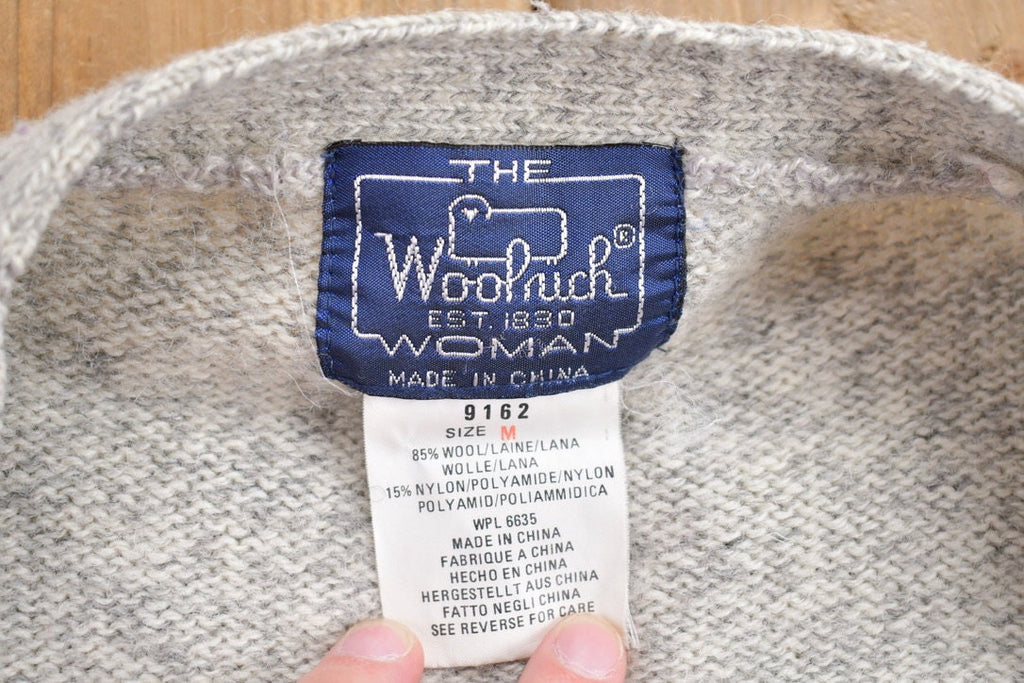 Vintage 1990s Woolrich Knitted Wool Cardigan Sweater