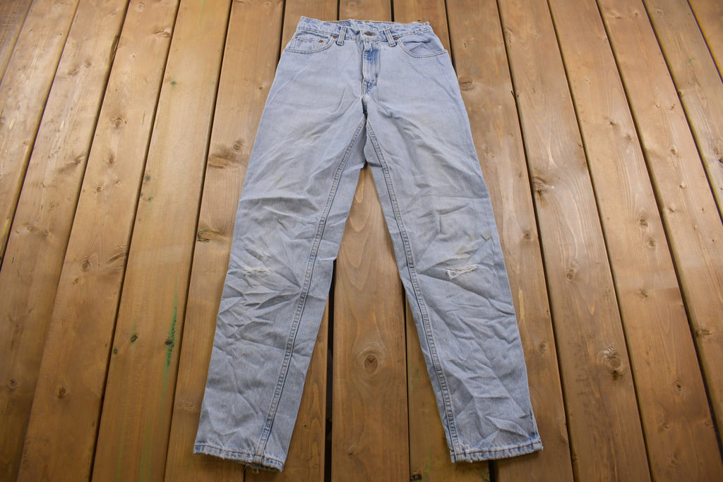 Vintage 1990s Levi's 550 Red Tab Distressed Jeans Size 26 x 32
