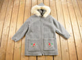 Vintage 1970s Wool Embroidered Parka Jacket