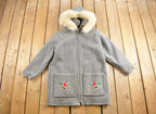 Vintage 1970s Wool Embroidered Parka Jacket