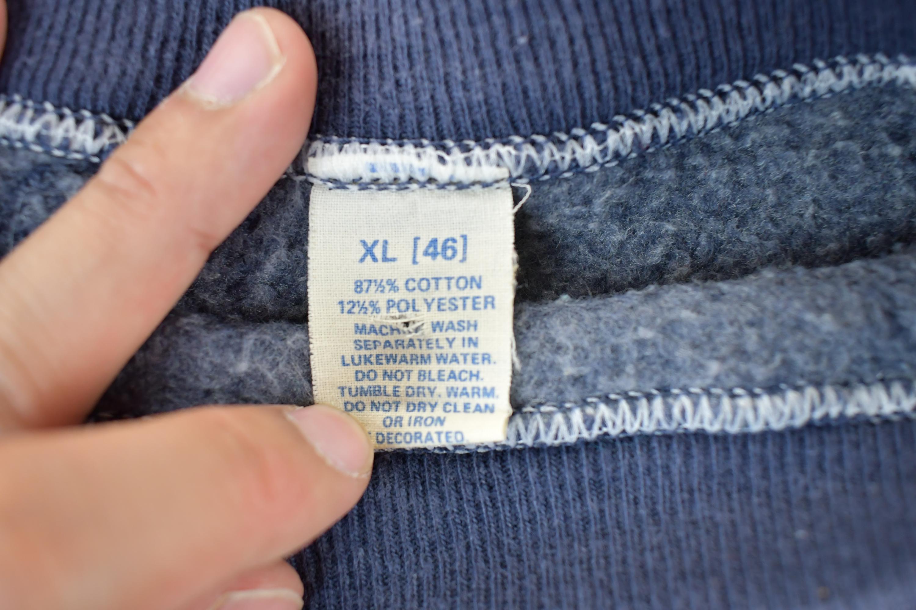 Vintage 1990s Blank Blue Crewneck Sweatshirt Adult Medium