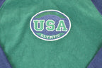 Vintage 1990s USA Olympic Fleece Outdoorsman Hooded Sweater Men's M