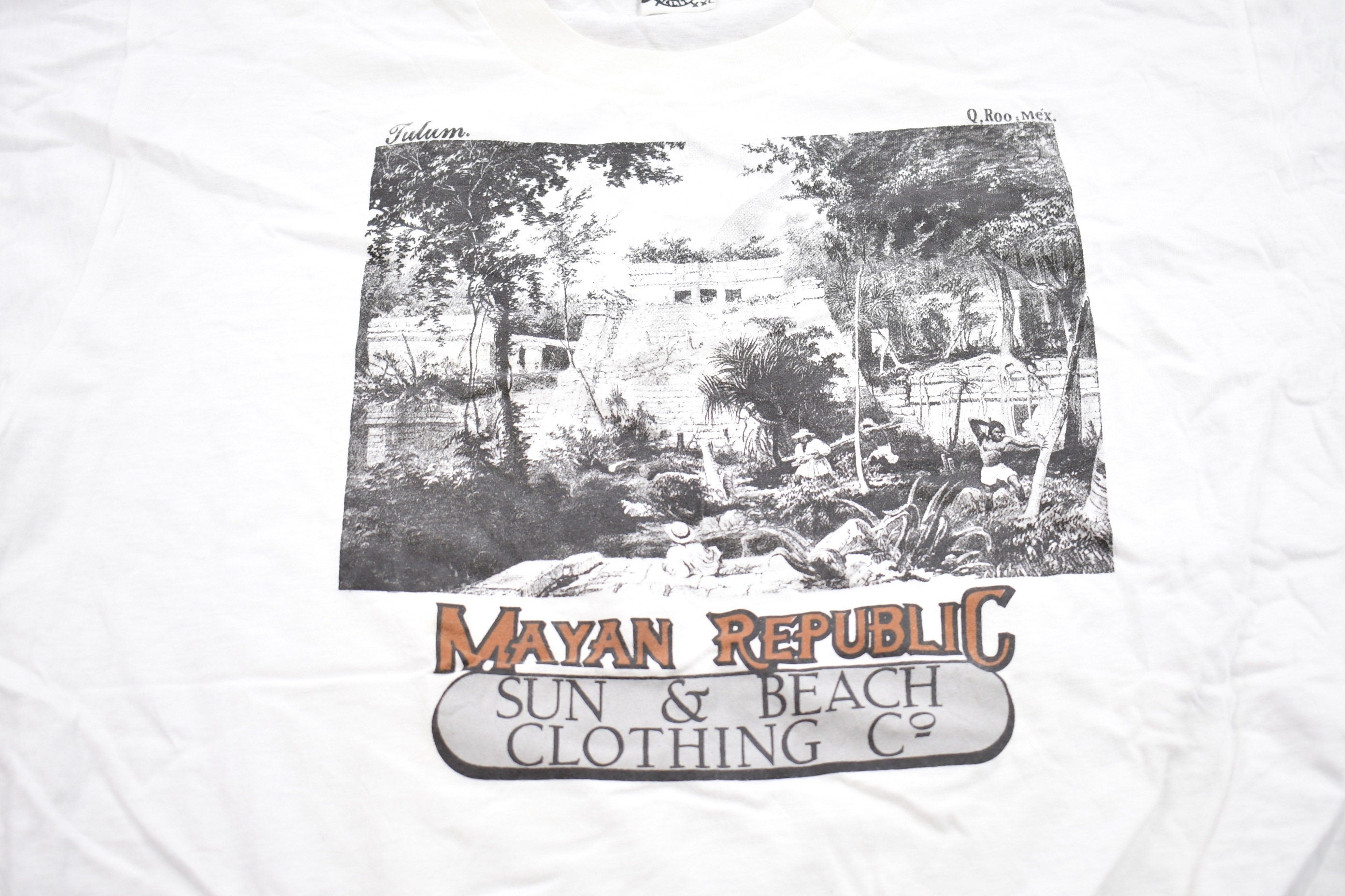 Vintage 1990s Mayan Republic Graphic T-Shirt