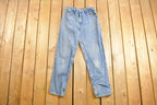 Vintage 1980s Gitano Light Wash Tapered Mom Jeans
