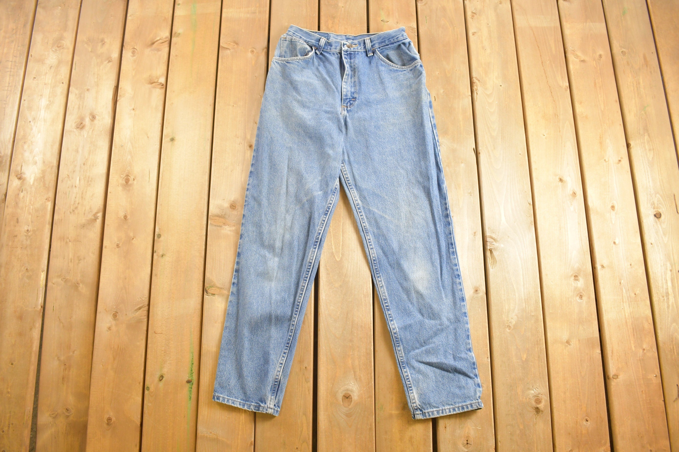 Vintage 1980s Gitano Light Wash Tapered Mom Jeans