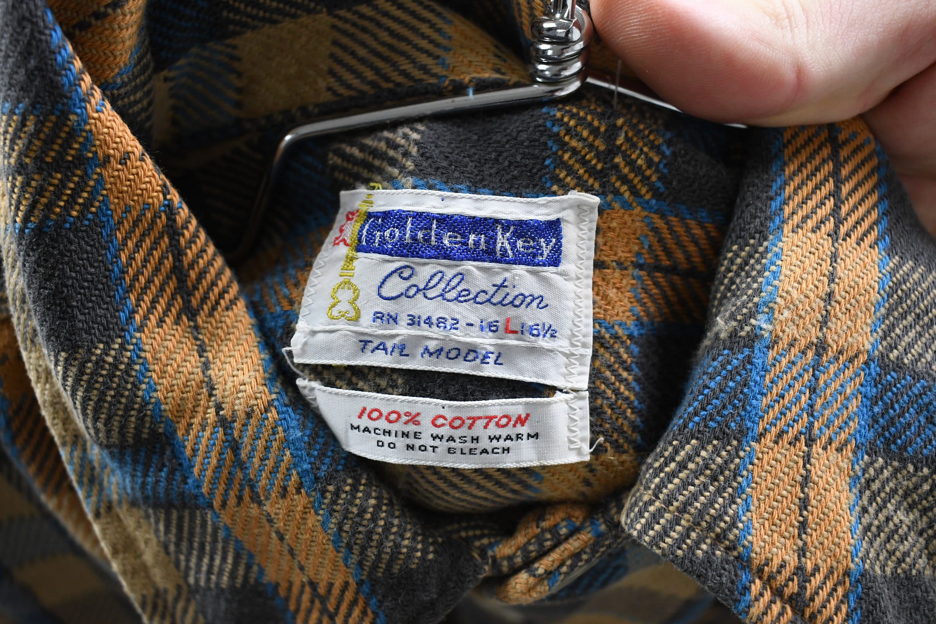 Vintage 1990s Golden Key Collection Plaid Shirt