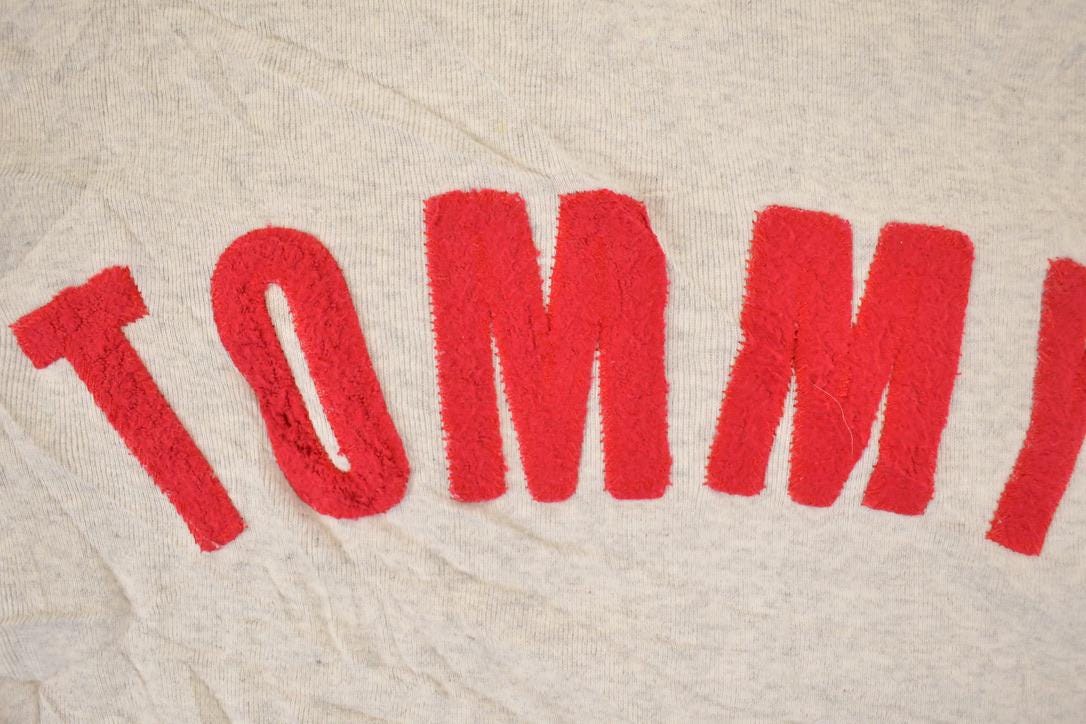 Vintage 1990s Tommy Jeans Loop Embroidered Text Logo Crewneck Sweatshirt Men's M