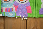 Vintage Carly St. Claire Snowman Embroidered Zip Up Christmas Sweater , 90s Holiday Crewneck , Winter Wear , Festive Graphic Print