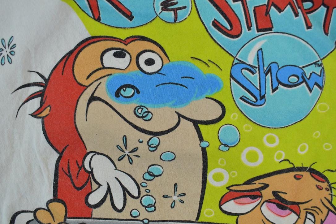 Vintage 1992 The Ren And Stimpy Show Single Stitch T-Shirt