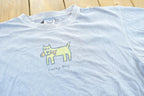Vintage 1990s Life Is Good Lucky Dog T-Shirt Men's 2XL / 90s Streetwear / Basics / Essentials / Animal Tee