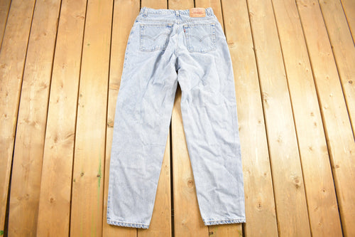 Vintage 1990s Levi's 550 Red Tab Jeans Size 30 x 30 / Blue / Light Wash / Vintage Denim / Made In USA / 90s Levi's / Straight Cut