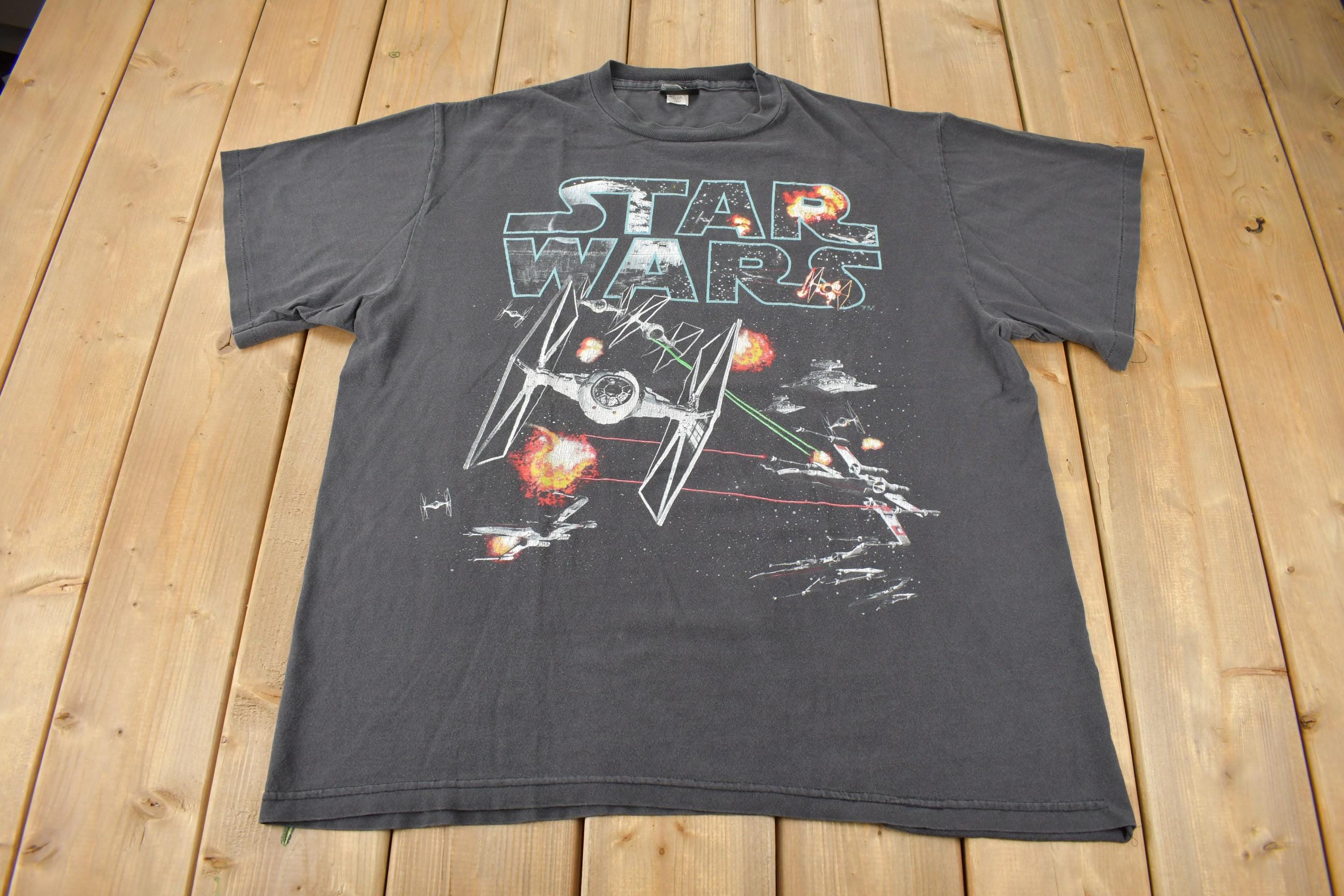 Vintage 1996 Star Wars Tie Fighter Graphic T-Shirt Size XL