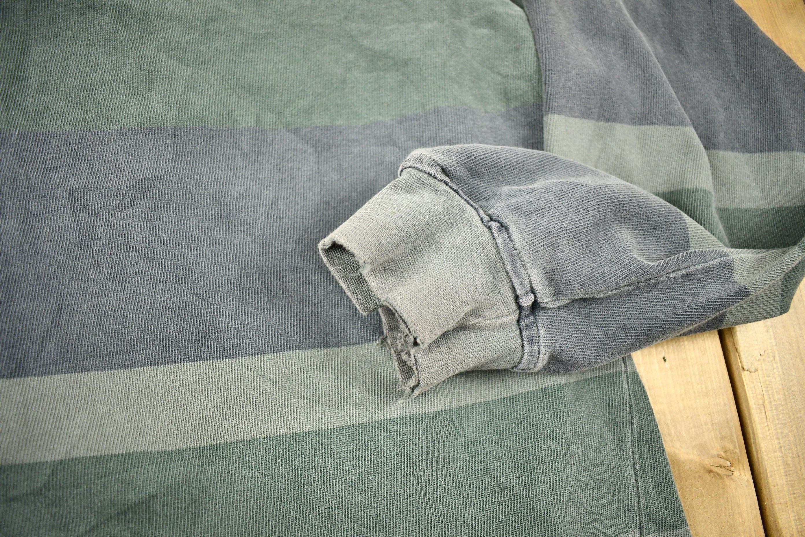 Vintage 1990s Banana Republic Striped Rugby Sweatshirt
