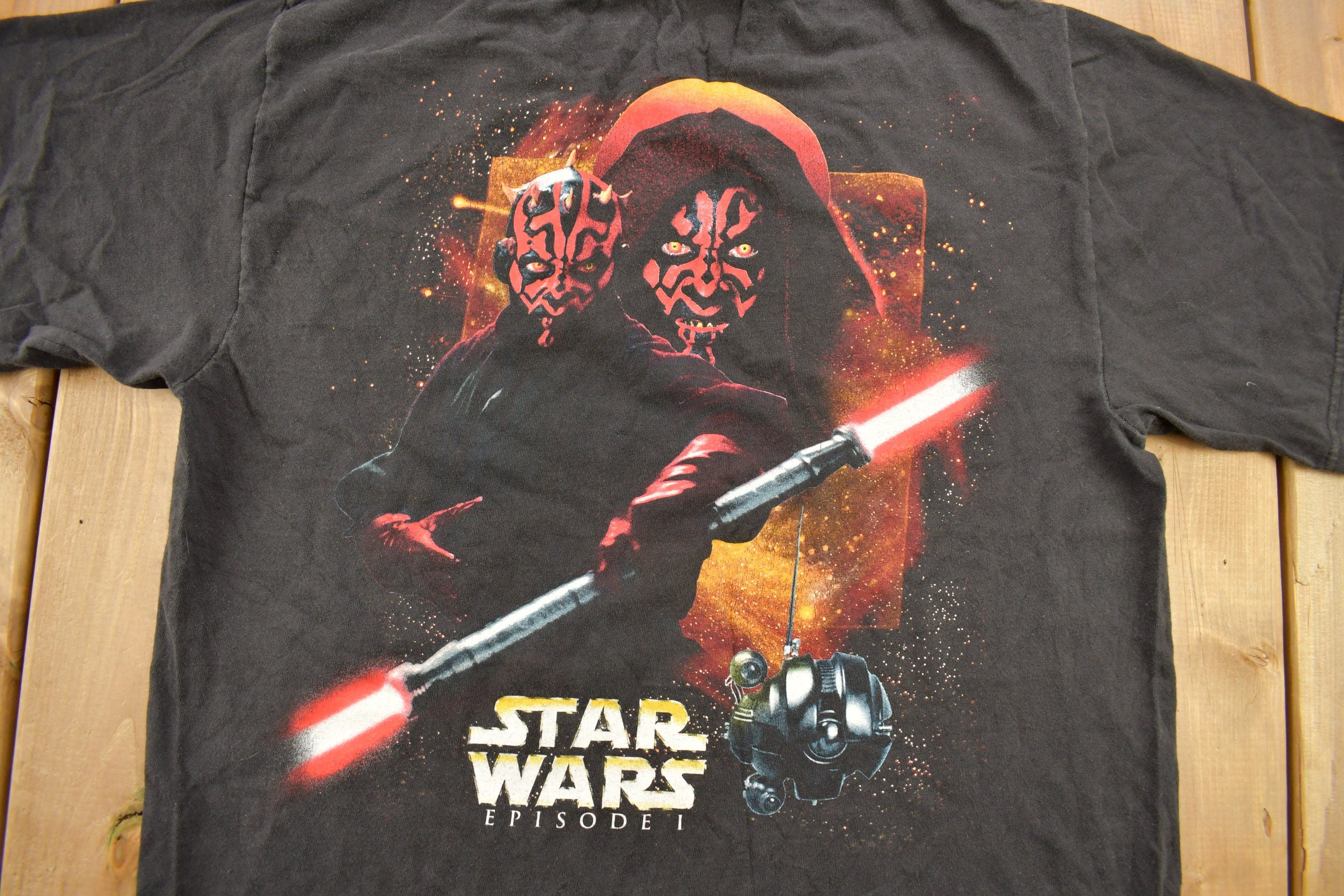 Vintage 1990s Darth Maul Star Wars Episode 1 Promo T-Shirt