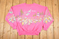 Vintage 1990s Canadian Hummingbirds AOP Graphic Print Crewneck Sweatshirt Womens XL