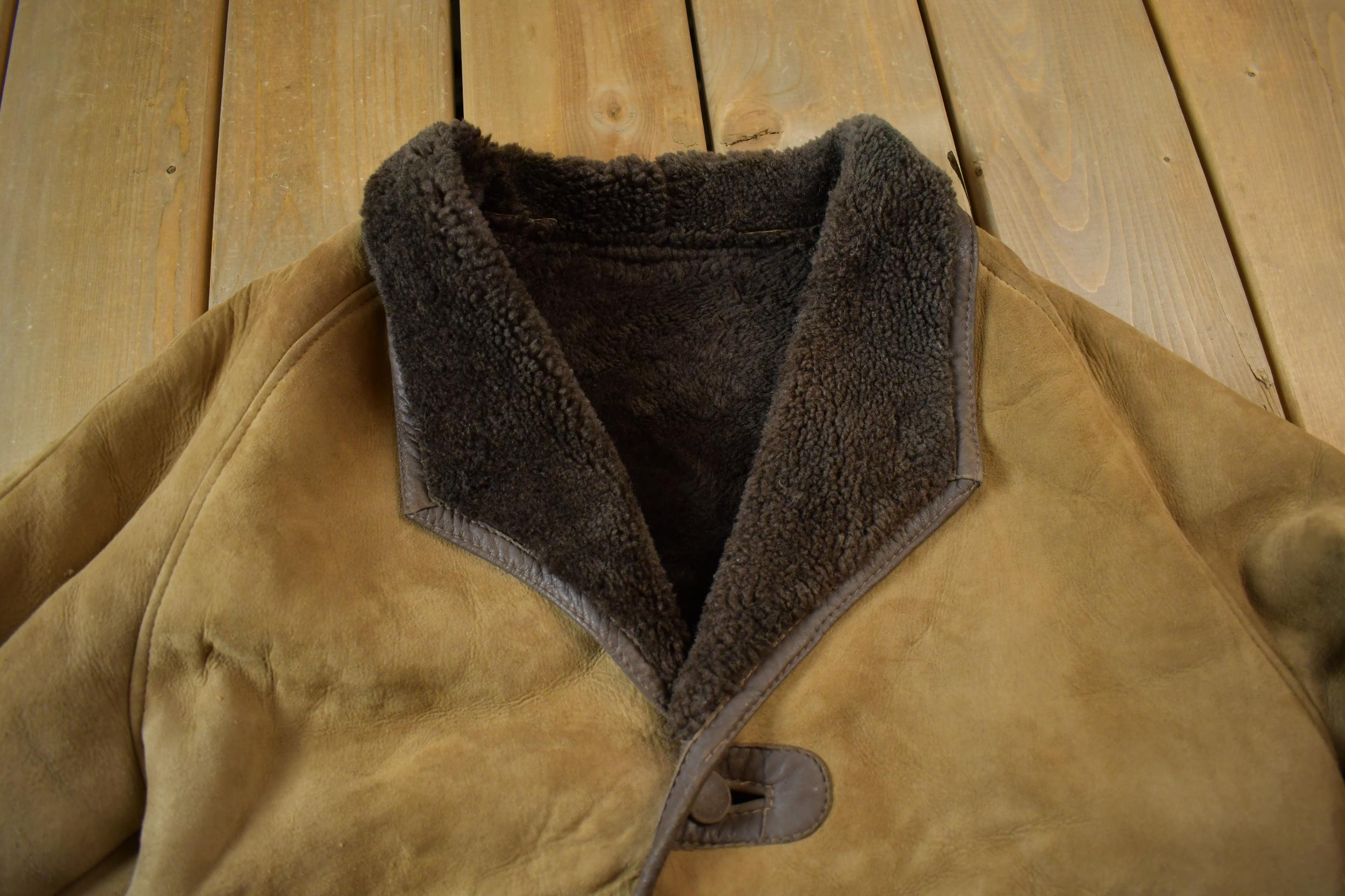 Vintage 1980s Skin Deep Shearling Jacket Made in New Zealand