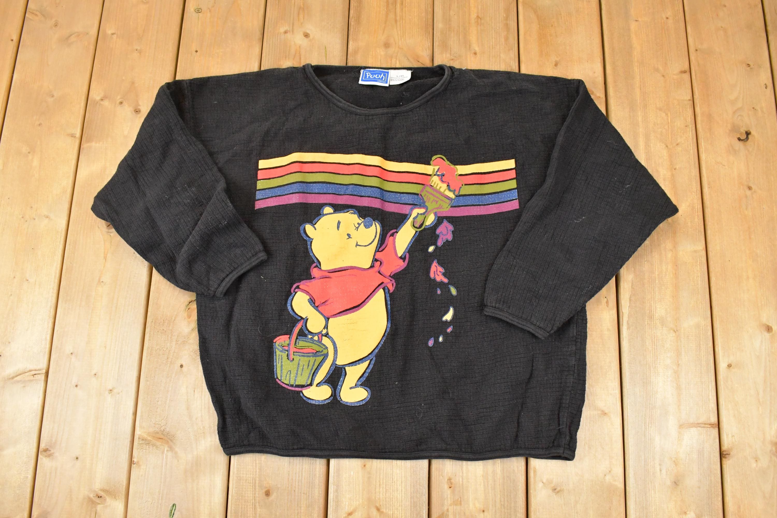 Vintage 1990s Painting Pooh Bear Disney Crewneck Sweater Women's L