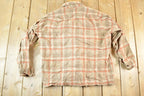 Vintage 70s Pendleton Plaid Wool Flannel Shirt - USA Made M