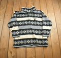 Vintage 1990s Bugle Boy Abstract Design Fleece Sweater