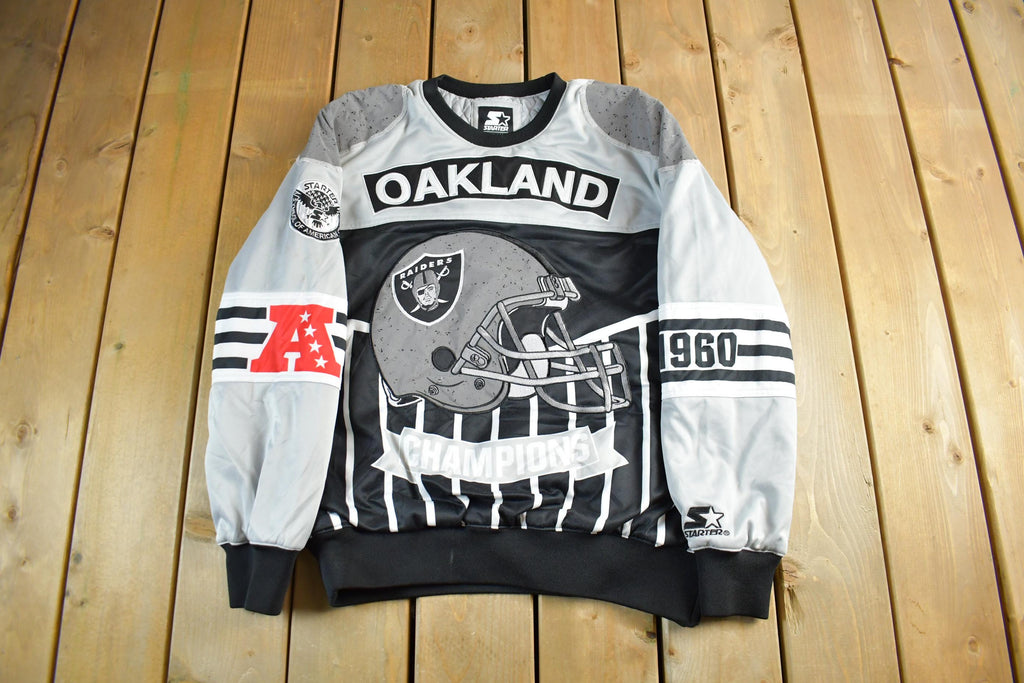 Vintage 2000s Oakland Raiders Pullover Crewneck Men's Large