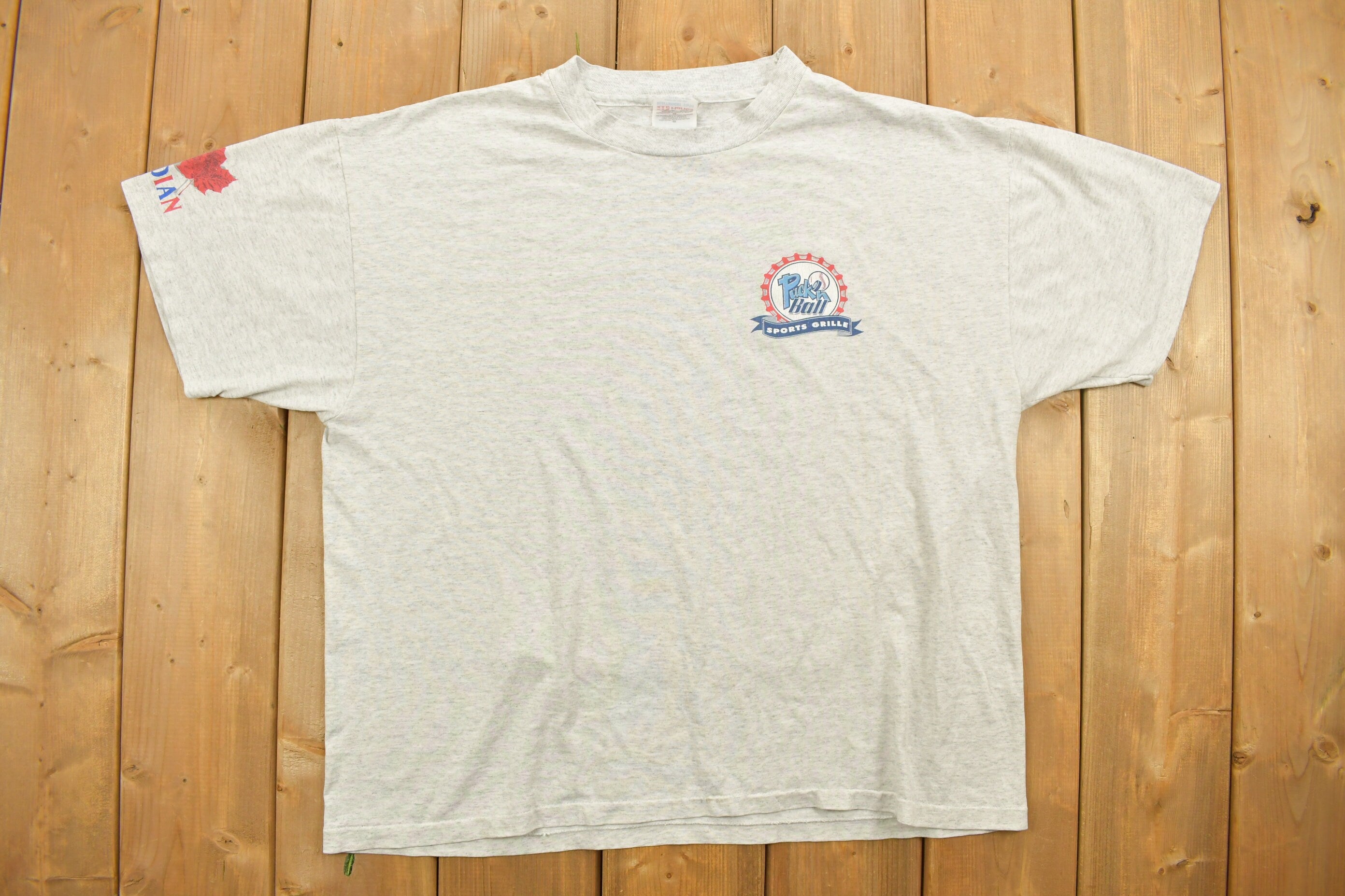 Vintage 1990s Superbowl Sunday Sports Grille Graphic T-Shirt