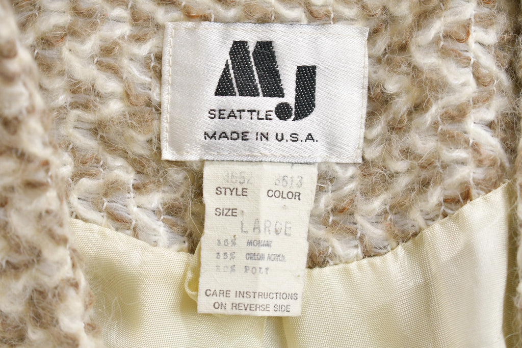 Vintage 1980s MJ Mohair Coat