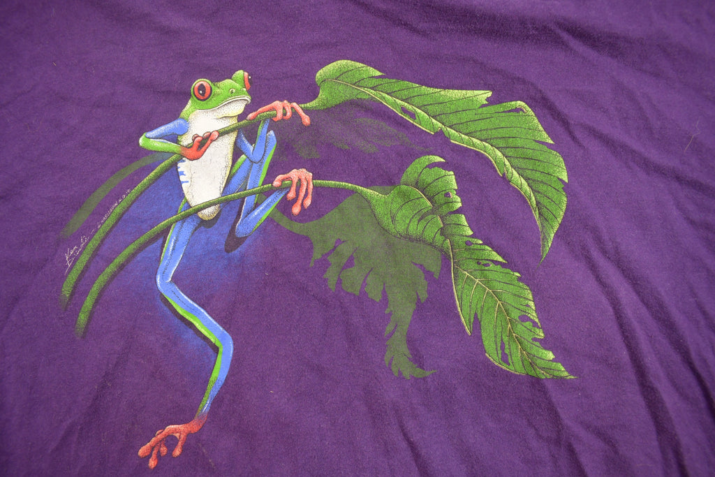 Vintage 1990s Tree Frog Graphic T Shirt  Vintage T Shirt  Streetwear  Graphic Tee  Single Stitch  Made In USA