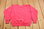 Vintage 1990s Blank Pink Crewneck Sweatshirt