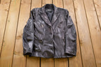 Vintage 1990s MLC Leather Blazer Jacket