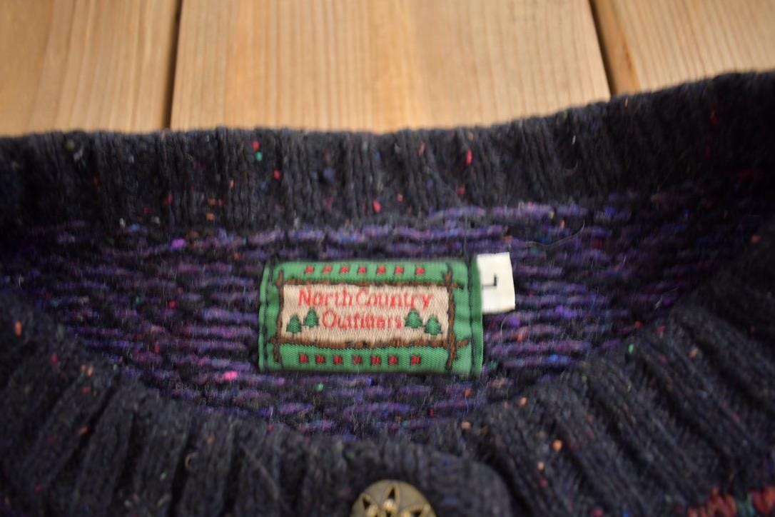 Vintage 1980s North Country Outfitters Cozy Knit Cardigan Sweater