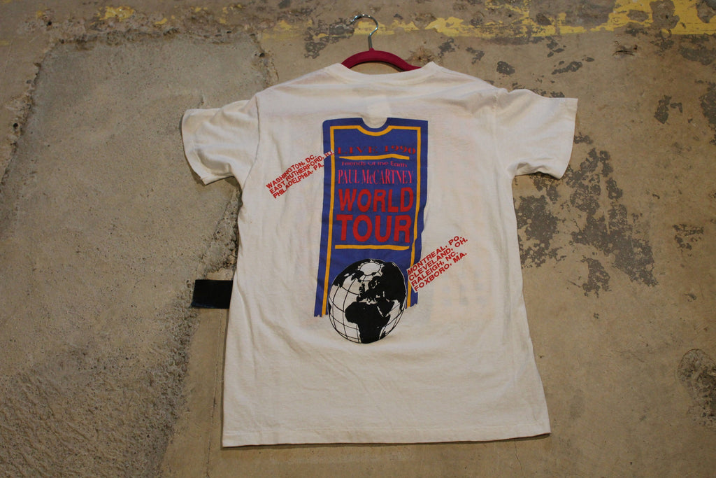 Vintage 1990 Paul McCartney World Tour Promo T Shirt