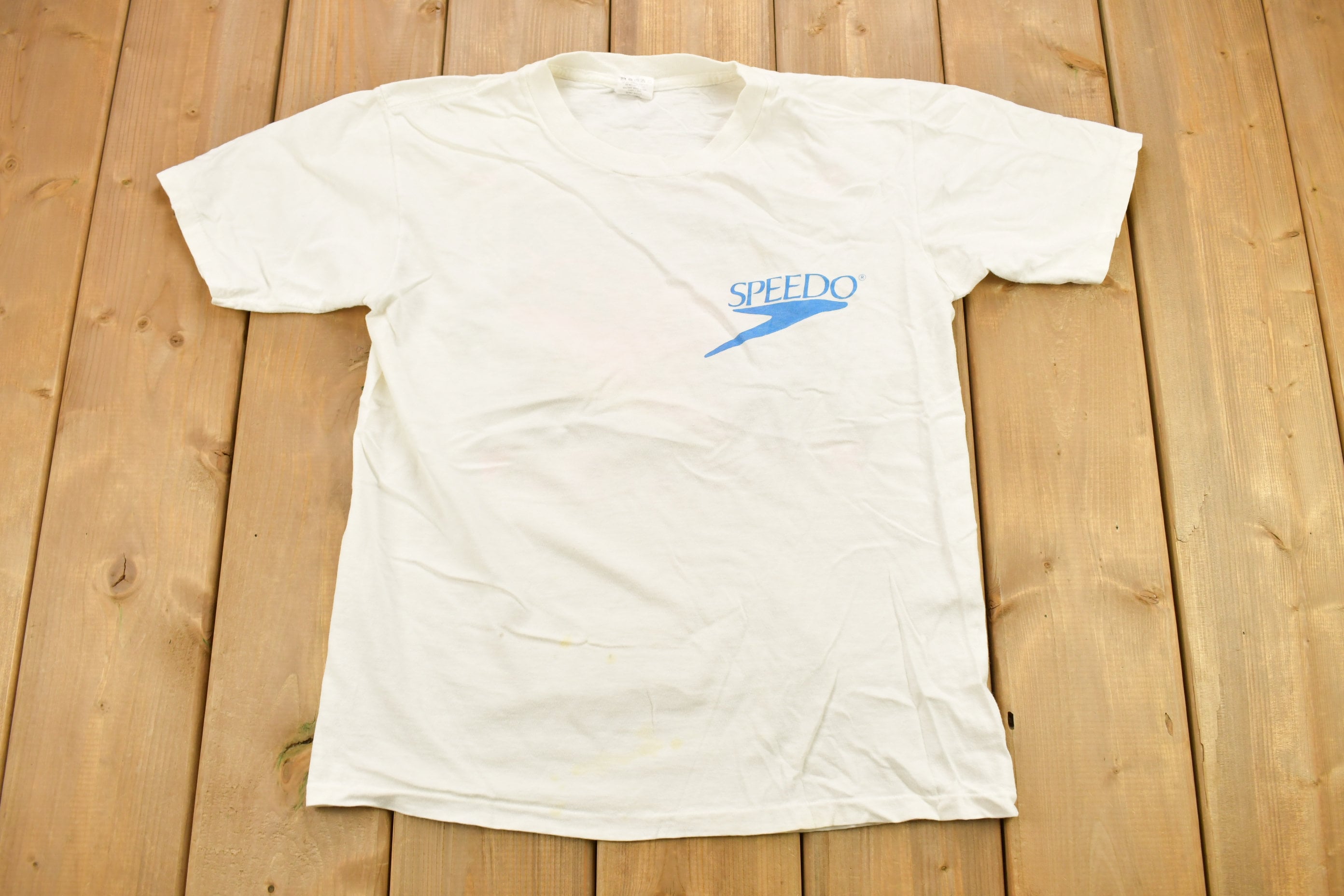 Vintage 1990s Speedo Swimwear Graphic T-shirt
