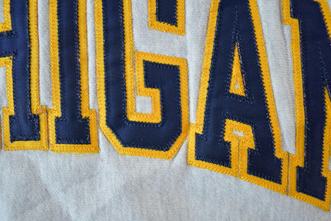 Vintage 1990s Michigan Champion Reverse Weave Crewneck Sweatshirt / Made In USA / Heavyweight / 90s Champion