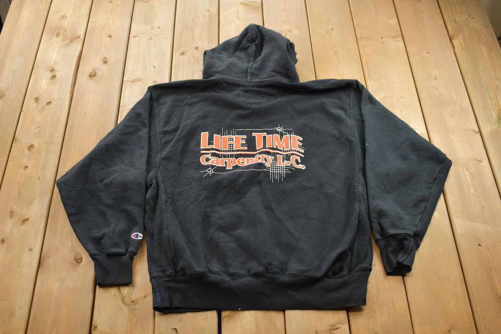 Vintage 1990s Champion Carpentry Hoodie
