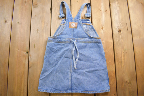 Vintage 1990s Disney Mickey Mouse Embroidered Denim Jean Skirt