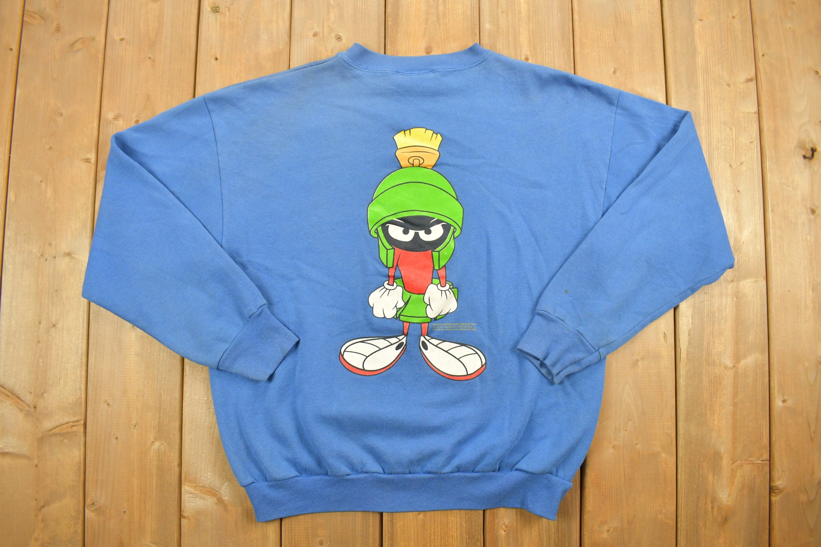 Vintage 1993 Marvin The Martian Looney Tunes Crewneck Sweatshirt