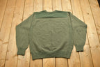 Vintage 1990s Timberland Army Green Knit Crewneck Sweatshirt