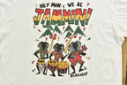 Vintage 1990s Hey Mon Are Jammin Bahamans T-Shirt